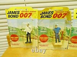 65 Gilbert James Bond-Sean Connery Figure FullSet seal rough orig pks VG+Deal