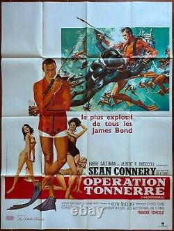 Affiche OPERATION TONNERRE Thunderball JAMES BOND Sean Connery 120x160cm