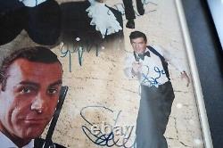 All 6 James bond autograph 16 x 20 Photograph Rare Daniel Craig, Sean Connery