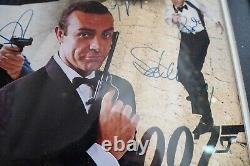 All 6 James bond autograph 16 x 20 Photograph Rare Daniel Craig, Sean Connery