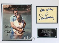 Authentic Sir Sean Connery and Ursula Andress Signed Autographed Display Dr No