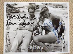 Autographed 8x10 photos Sean Connery, Ursula Andress. Dr No. James Bond