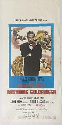 Classic film retro movie cinema James Bond 007 Sean Connery Goldfinger poster