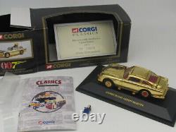 Corgi James Bond 007 Gold-plated Aston Martin Db5 Mib Gold Finger Sean Connery