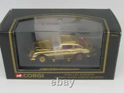 Corgi James Bond 007 Gold-plated Aston Martin Db5 Mib Gold Finger Sean Connery