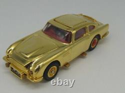 Corgi James Bond 007 Gold-plated Aston Martin Db5 Mib Gold Finger Sean Connery