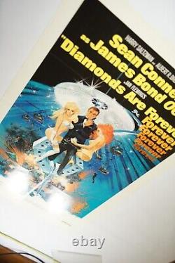 DIAMONDS ARE FOREVER 27x41 Original Movie Poster 1971 SEAN CONNERY as JAMES BOND