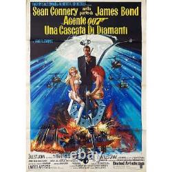 DIAMONDS ARE FOREVER Italian Movie Poster 39x55 in. 1971 James Bond, Sean