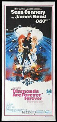 DIAMONDS ARE FOREVER Original Daybill Movie poster James Bond Sean Connery