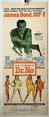 DR NO 1962 Original U. S 14x36 Insert movie poster Sean Connery James Bond 007
