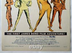 DR NO 1962 Original U. S 14x36 Insert movie poster Sean Connery James Bond 007
