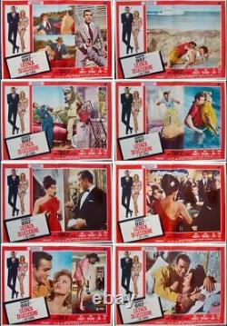 DR. NO JAMES BOND Italian fotobusta movie posters x8 red style R71 SEAN CONNERY