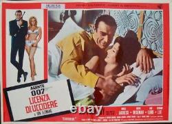 DR. NO JAMES BOND Italian fotobusta movie posters x8 red style R71 SEAN CONNERY