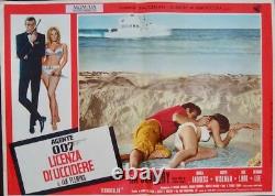 DR. NO JAMES BOND Italian fotobusta movie posters x8 red style R71 SEAN CONNERY