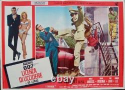 DR. NO JAMES BOND Italian fotobusta movie posters x8 red style R71 SEAN CONNERY