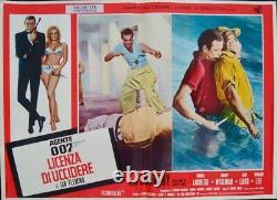 DR. NO JAMES BOND Italian fotobusta movie posters x8 red style R71 SEAN CONNERY
