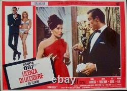 DR. NO JAMES BOND Italian fotobusta movie posters x8 red style R71 SEAN CONNERY