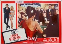 DR. NO JAMES BOND Italian fotobusta movie posters x8 red style R71 SEAN CONNERY