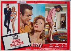 DR. NO JAMES BOND Italian fotobusta movie posters x8 red style R71 SEAN CONNERY