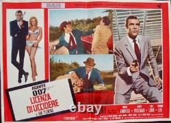 DR. NO JAMES BOND Italian fotobusta movie posters x8 red style R71 SEAN CONNERY