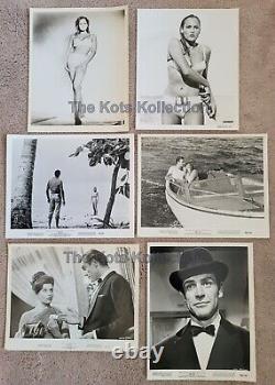 DR. NO-James Bond/Sean Connery/Ursula Andress/Albert Broccoli-6 Original Photos