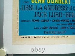 DR. NO ORIGINAL MOVIE POSTER Sean Connery JAMES BOND 007 1962