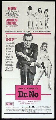 DR NO Original 1970s release Daybill Movie poster James Bond Sean Connery