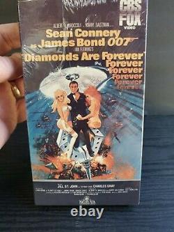 Diamonds Are Forever CBS FOX VHS Tape FACTORY SEALED James Bond 007 Sean Connery