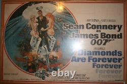 Diamonds Are Forever' James Bond Original Framed UK Quad (Sean Connery)