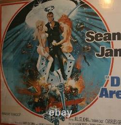 Diamonds Are Forever' James Bond Original Framed UK Quad (Sean Connery)