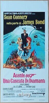 Diamonds Are Forever ORIGINAL Italian 1971 POSTER 007 James Bond Sean Connery