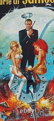 Diamonds Are Forever ORIGINAL Italian 1971 POSTER 007 James Bond Sean Connery