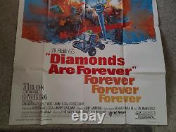 Diamonds Are Forever Sean Connery James Bond 1971 3-sheet Movie Poster New 41x77