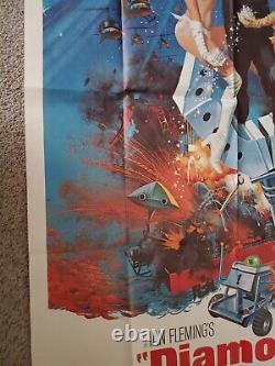 Diamonds Are Forever Sean Connery James Bond 1971 3-sheet Movie Poster New 41x77