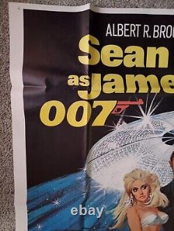 Diamonds Are Forever Sean Connery James Bond 1971 3-sheet Movie Poster New 41x77