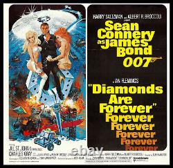 Diamonds Are Forever Sean Connery James Bond 1971 6-sheet Billboard Unused