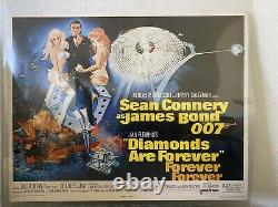 Diamonds Are Forever Sean Connery James Bond 1971 Half Sheet Poster