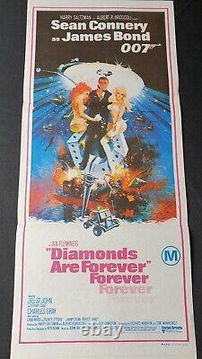 Diamonds Are Forever original daybill poster Sean Connery James Bond 007