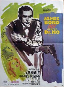 Dr. No James Bond 007 / Sean Connery Reissue French Movie Poster