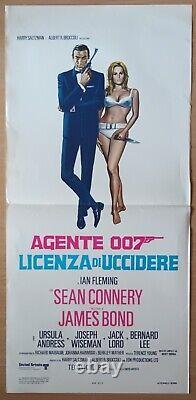 Dr. No ORIGINAL Italian 1970s POSTER 007 James Bond Sean Connery Sexy Ursula art