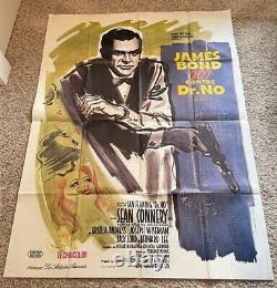 Dr. No Original French Movie Poster Sean Connery James Bond Hollywood Posters