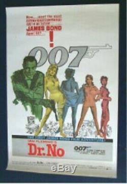 Dr. No Original Rolled James Bond 27x41 Movie Poster 007 Sean Connery