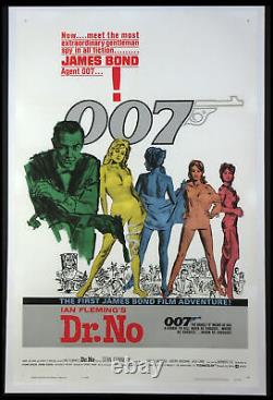 Dr. No Sean Connery First James Bond 1962 1-sheet Near Mint Linenbacked