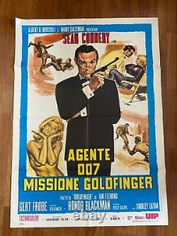 E Manifesto, 2f, Poster Agente 007 Missione Goldfinger Sean Connery James Bond