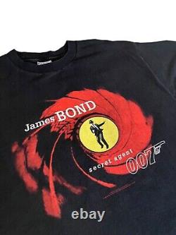 EUC RARE XL Sean Connery-1995 James Bond Vintage T-Shirt Agent 007 Single Stitch