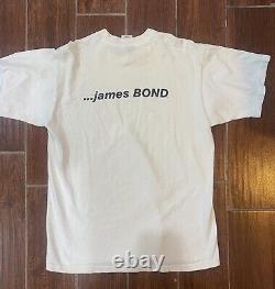 Extremely Rare Vintage James Bond Sean Connery Graphic T-Shirt Size Large