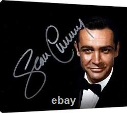 Floating Canvas Wall Art Sean Connery Autograph Print James Bond