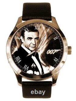 For James Bond Lovers, Vintage Sean Connery 007 Art Solid Brass Wrist Watch