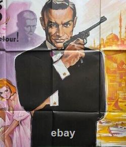 French Poster FROM RUSSIA WITH LOVE James Bond SEAN CONNERY 47x63 inches 70's