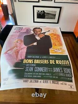 From Russia With Love James Bond Sean Connery 1970 French 47x63 Linenbacked